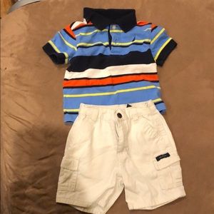 Boys Nautica  polo-shirt & short set